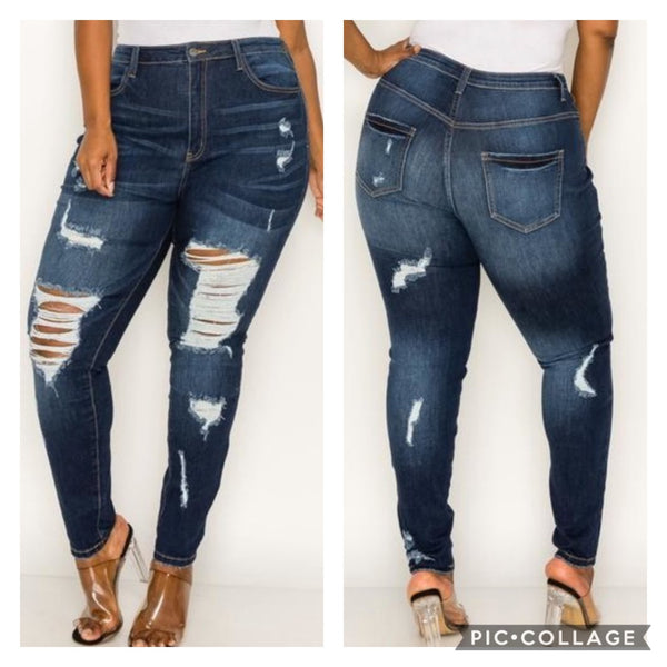 High Distressed Denim