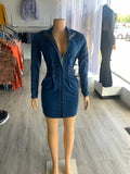 Snatched Up Denim Dress