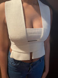 Sky Crotchet Top