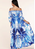 Blue forest dress