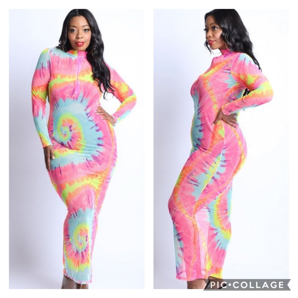 Tie dye Zip up